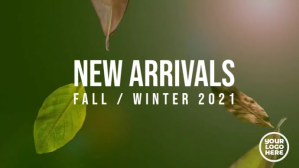 New Arrivals Fall / Autumn fashion template Pantalla Digital (16:9)
