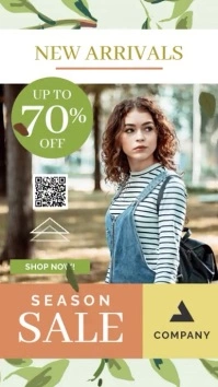 New arrivals fashion sale instagram story template