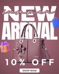 New Arrivals Ladies Bag Ads Instagram Portrait template