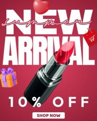 New Arrivals Lipstick Ad Instagram Portrait template