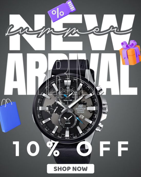 New Arrivals Watch Ad Instagram Portrait template