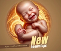New beginning Large Rectangle template