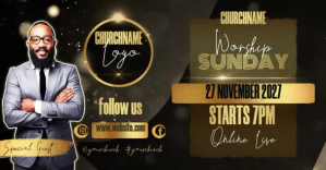 Czarny Online Church Worship Event Facebook Shared Image Template