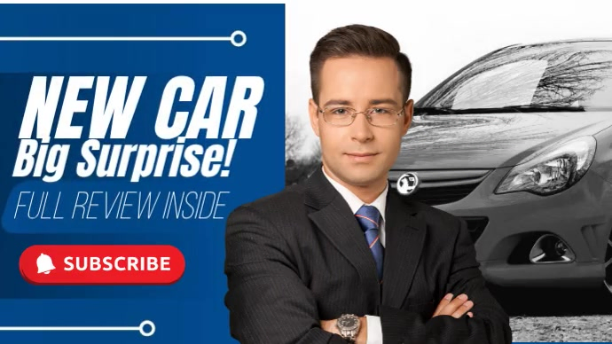 Modèle New Car Review Announcement | PosterMyWall