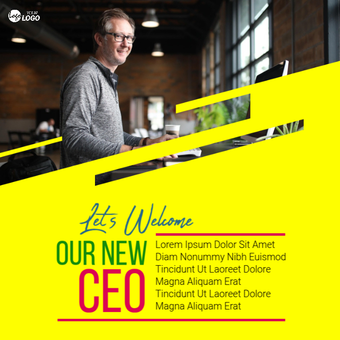 Copy of New CEO Appointment Intro Post | PosterMyWall