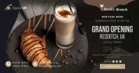 New Coffee Shop Cafe Opening Facebook Shop Co template