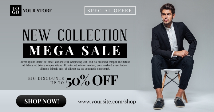 New Collection Fashion Sale Social Media Ad T Template | PosterMyWall