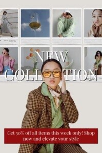 NEW COLLECTION SALE Plakat template
