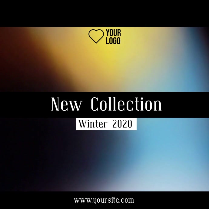 New collection video ad สี่เหลี่ยมจัตุรัส (1:1) template