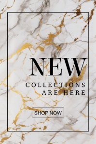 New Collection Image White New Collections Posters Template | PosterMyWall