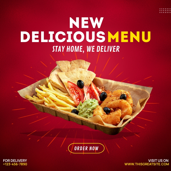 New Delicious Menu Template | PosterMyWall