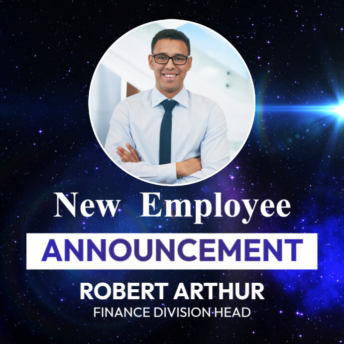 New employee announcement, new hire Template PosterMyWall New employee announcement, new hire Template PosterMyWall