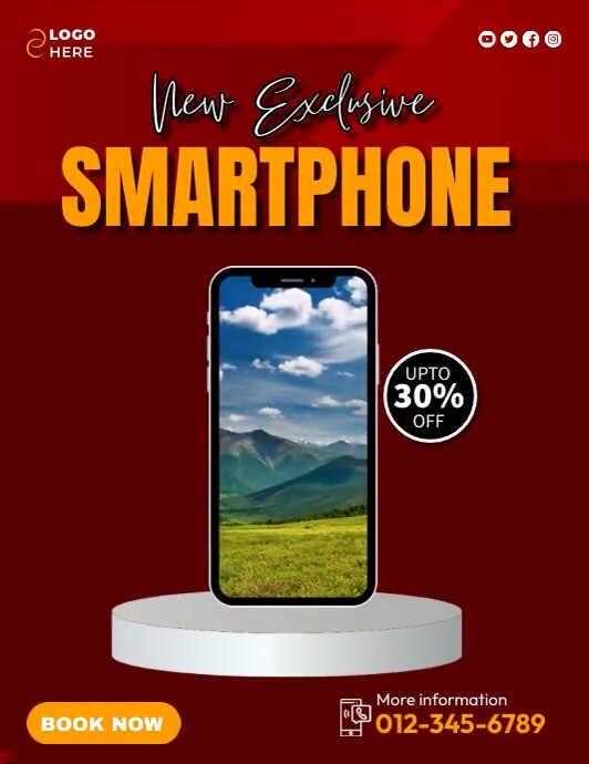 New Exclusive Smartphone Flyer (US Letter) template