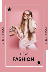 New Fashion Poster Template Pinterest Graphic
