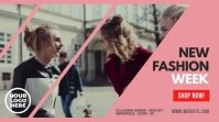New Fashion Week Facebook Ad Template Digitale Vertoning (16:9)