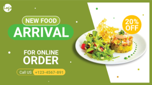 New Food Arrival Twitter Post template
