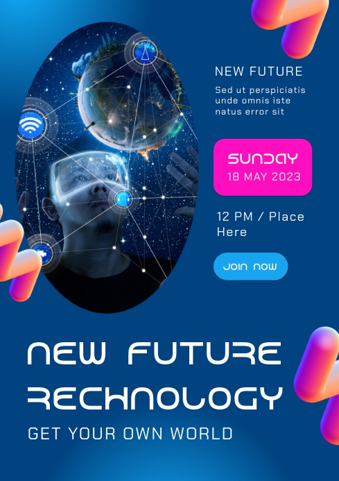 New Future Technology Introduction Flyer Template | PosterMyWall
