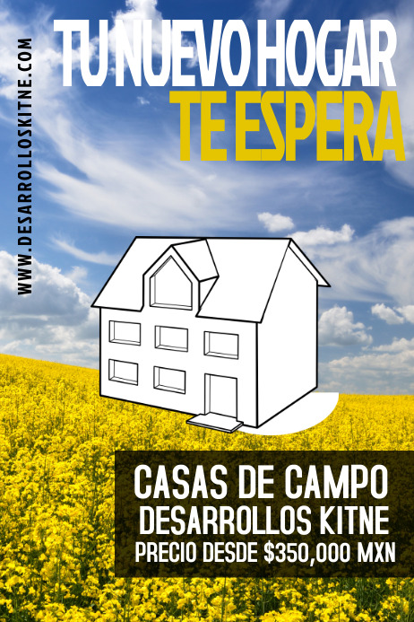 NEW HOME Poster template