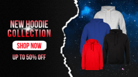 New Hoodie Collection Flyer Template Pantalla Digital (16:9)