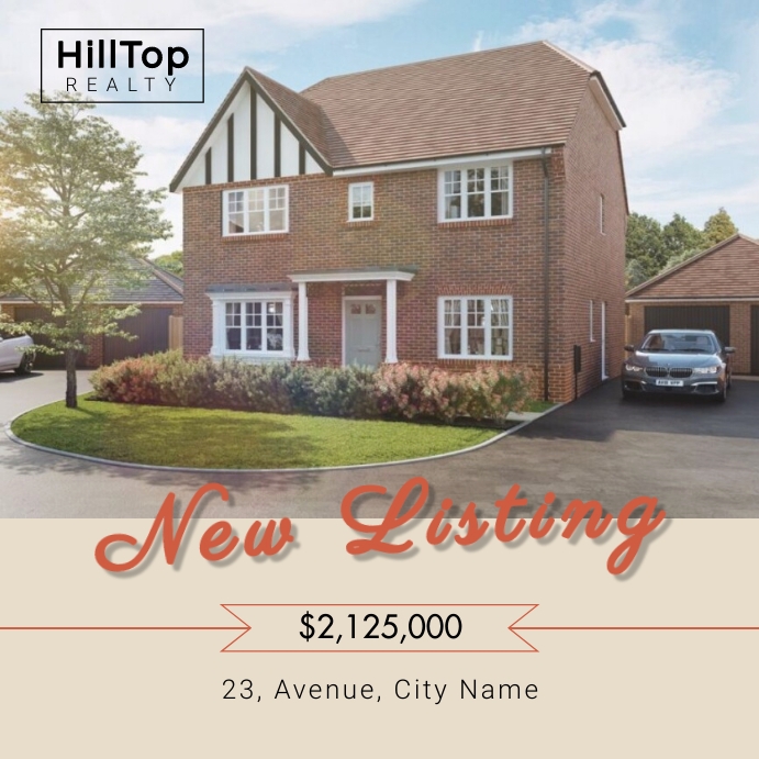 Agent Facebook Post Copy of New Listing Estate Agent Facebook Post | PosterMyWall