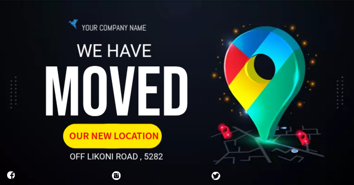 Business Relocation Announcement Template | PosterMyWall
