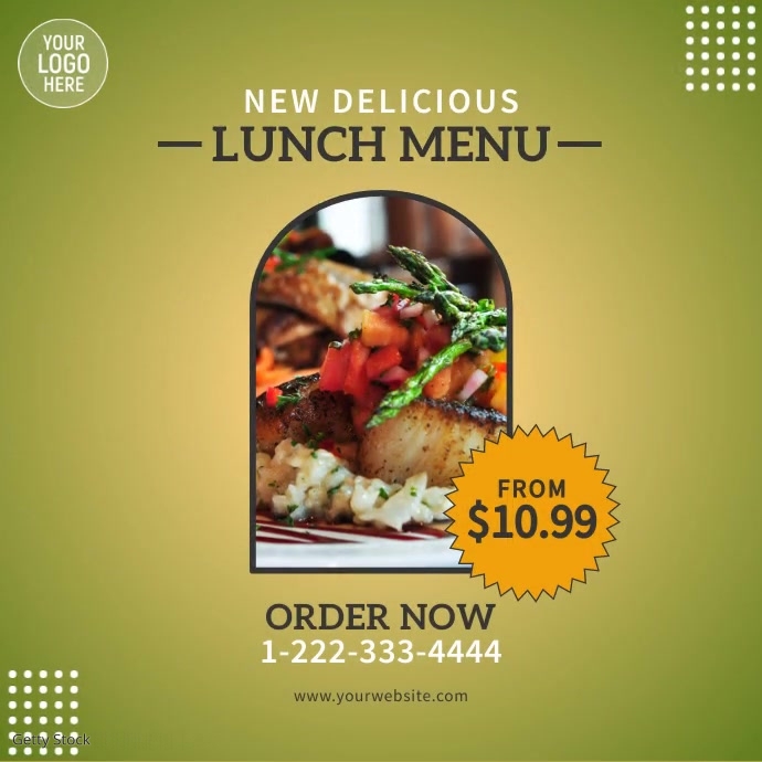 New Lunch Menu Ad Template | PosterMyWall