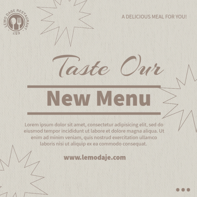 New Menu Template | PosterMyWall