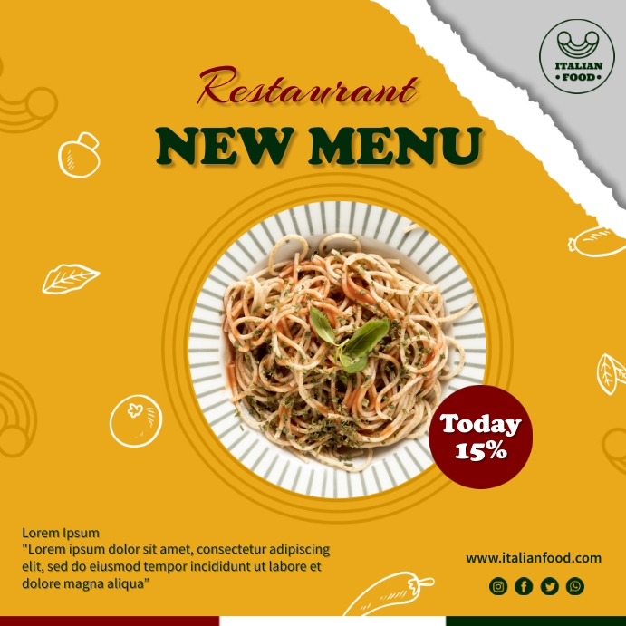 New Menu Template | PosterMyWall