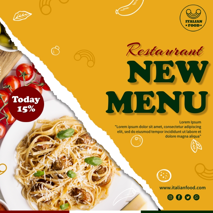 New Menu Template | PosterMyWall