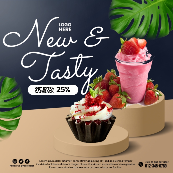 New Milkshake Template | PosterMyWall