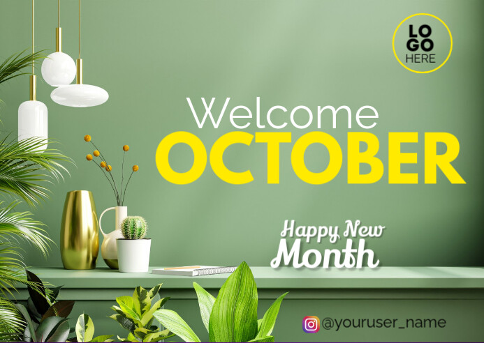 new month (2) Postcard template