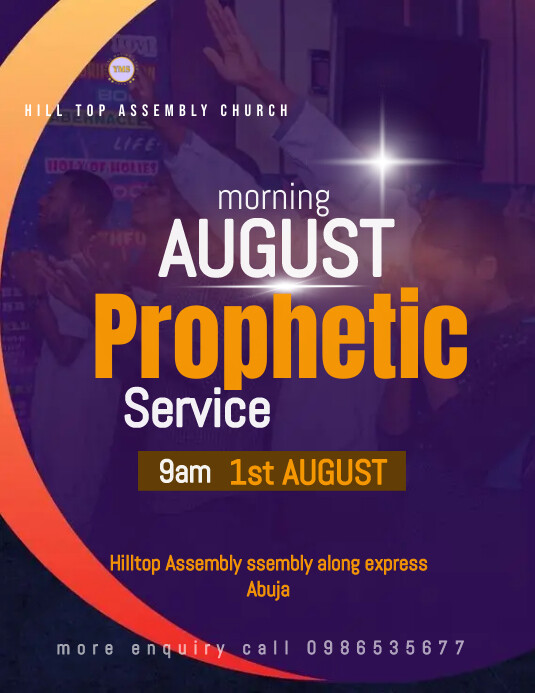 August Church Program NEW month August church Template | PosterMyWall