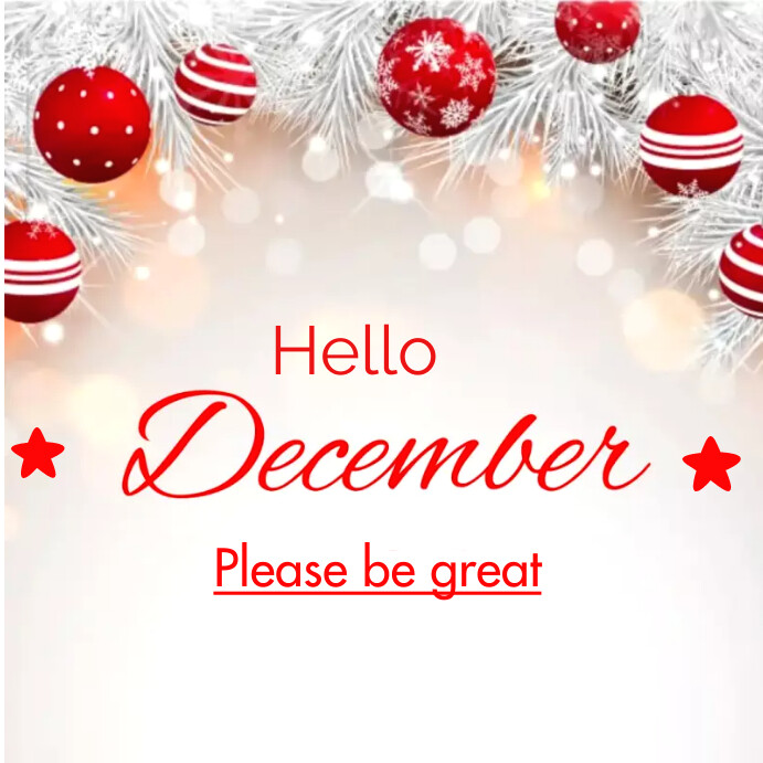 New month december Instagram Post template