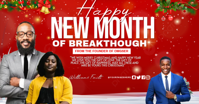 New month delt Facebook-billede template