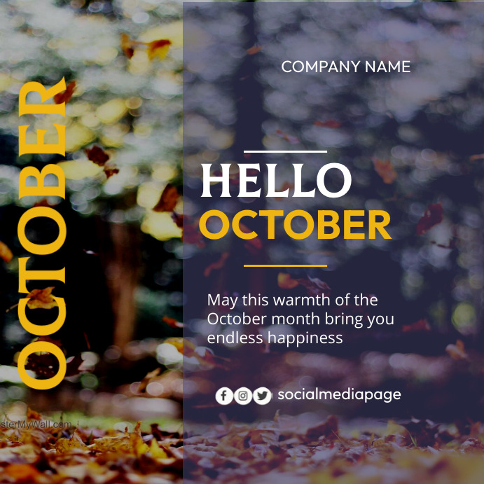 New Month Post Instagram template