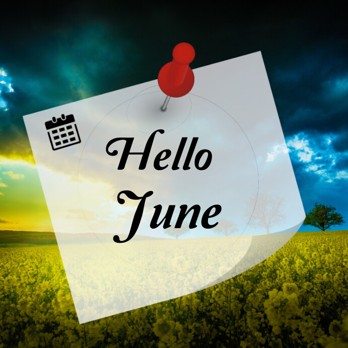 New Month Instagram 帖子 template