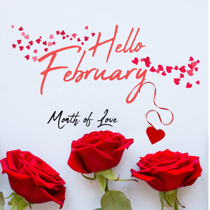 February Posts New month February Template | PosterMyWall