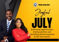 New month July A6 template