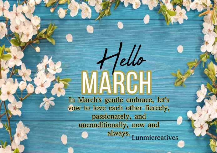 New Month March Template PosterMyWall