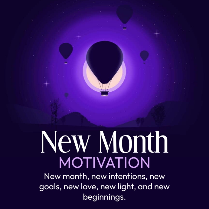 Plantilla de New month motivation | PosterMyWall