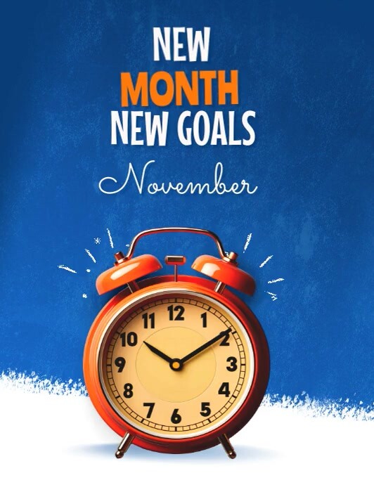 Copy of new month new goals | PosterMyWall