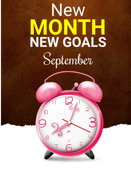 Copy of New month new goals | PosterMyWall