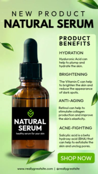 New Natural Serum Instagram Reel template