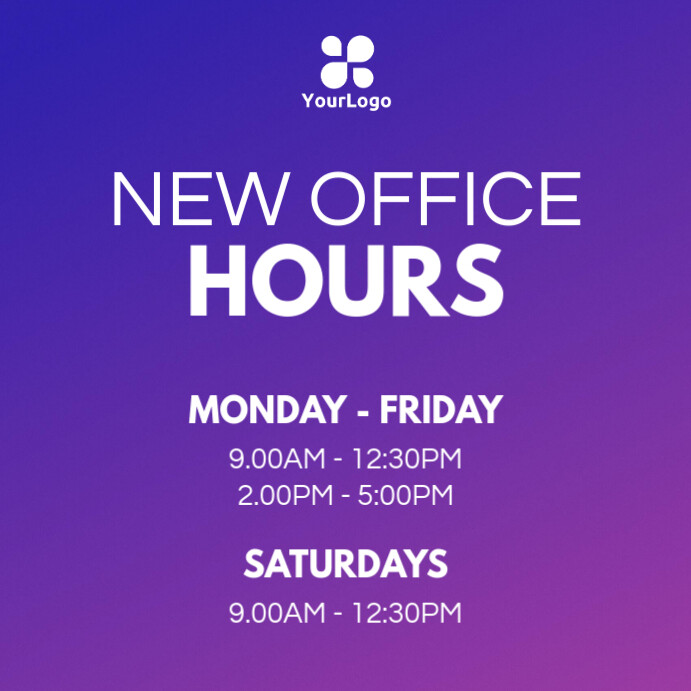 new office hours flyer Template | PosterMyWall