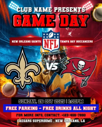 New Orleans Saints vs. Tampa Bay Buccaneers Instagram Portrait template
