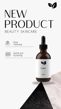 New Product Beauty Skincare Instagram Story template