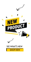 New product Roll Up Banner 3' × 6' template
