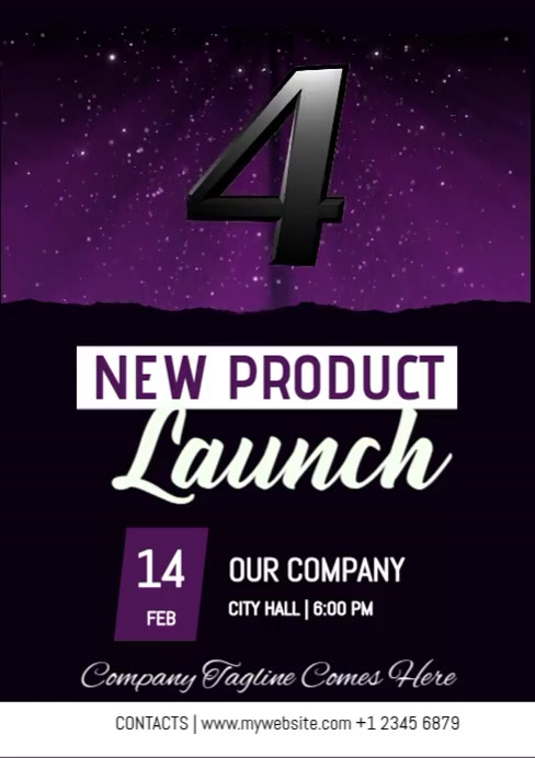 New Product Launch A4 template