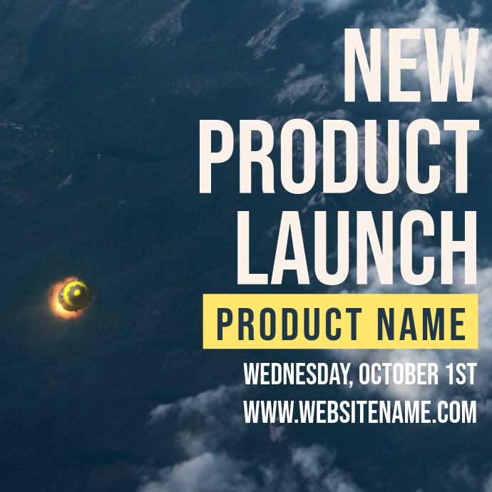 New Product Launch Video Template Carré (1:1)