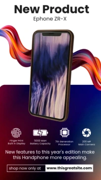 New Product Phone Instagram Story template